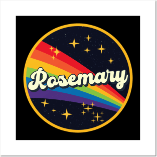 Rosemary // Rainbow In Space Vintage Style Posters and Art